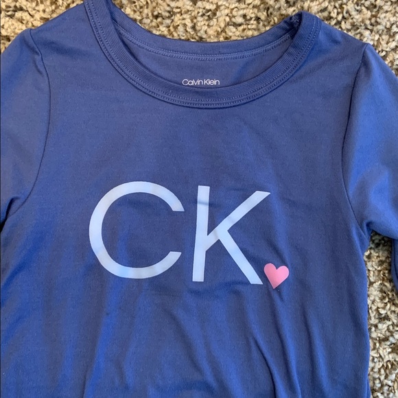 Calvin Klein Navy pj T4 girl - Picture 2 of 4